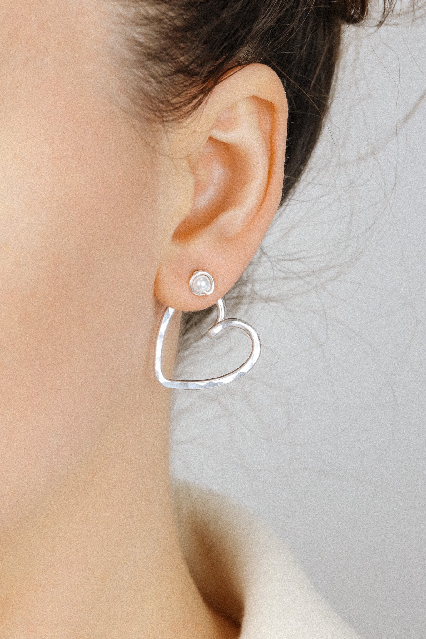 Heart Earring Jackets • Handmade Mix & Match Jewelry • Minimalist Earrings • BySDM Jewels