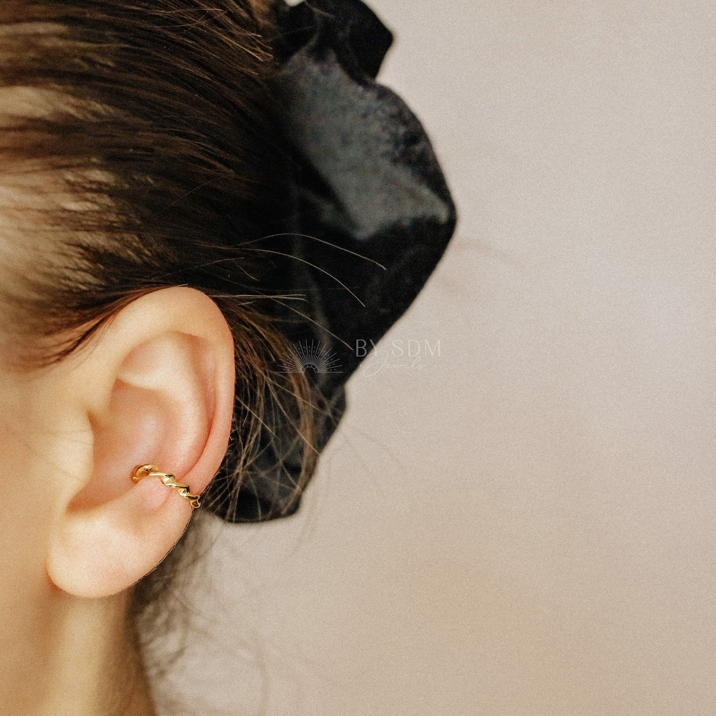 Twisted Ear Cuff • No Piercing is Needed • Silver • Gold • BYSDMJEWELS