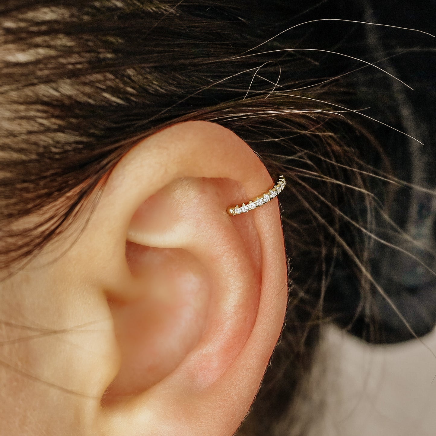 Band CZ Ear Cuff