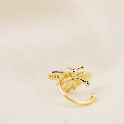 Gold Bee Ear Cuff • Honey Bee Earrings • BYSDMJEWELS