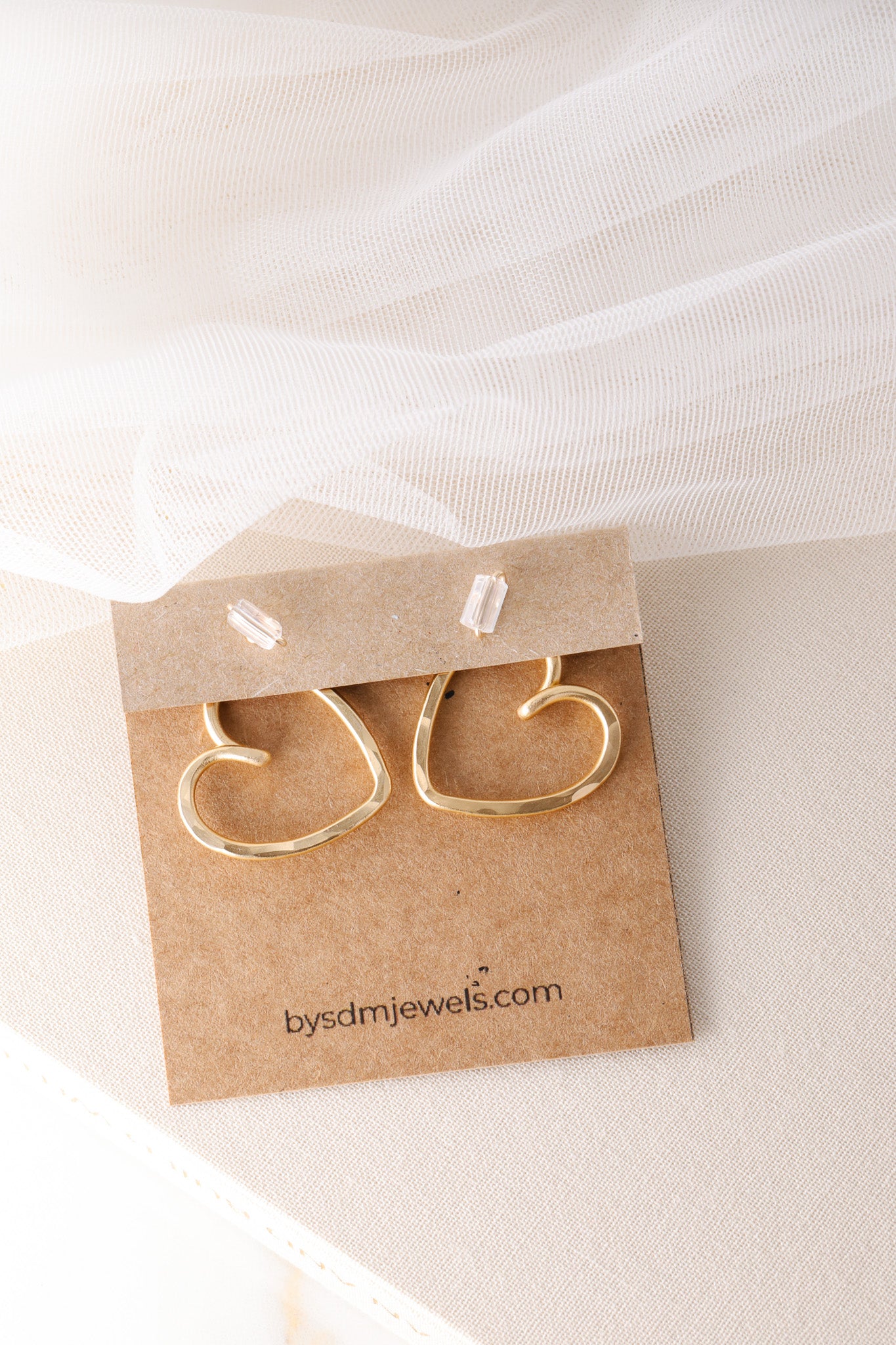 Heart Earring Jackets • Handmade Mix & Match Jewelry • Minimalist Earrings • BySDM Jewels