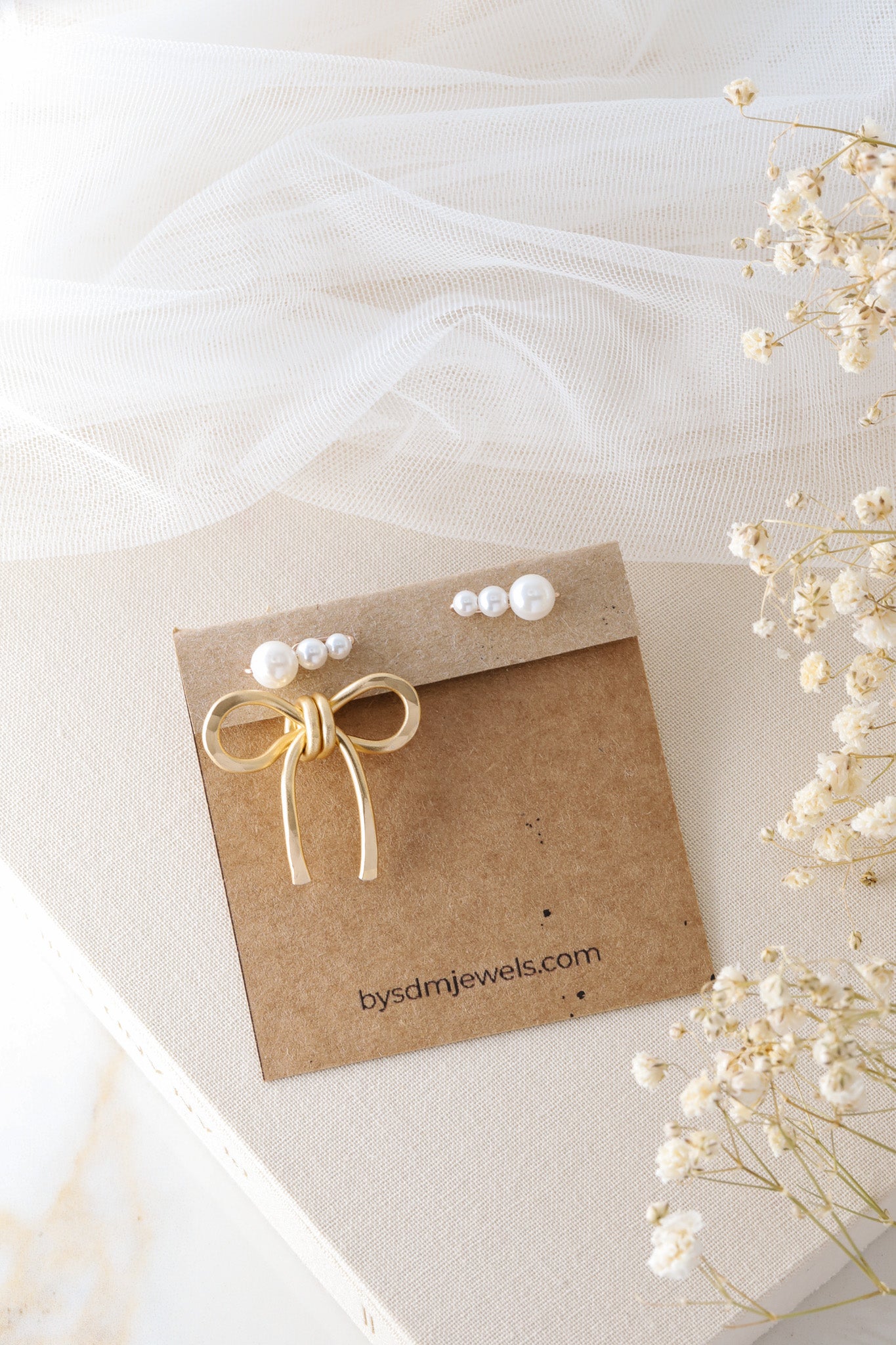Bow Earring Jackets – Sterling Silver Studs, Lightweight Statement Jewelry