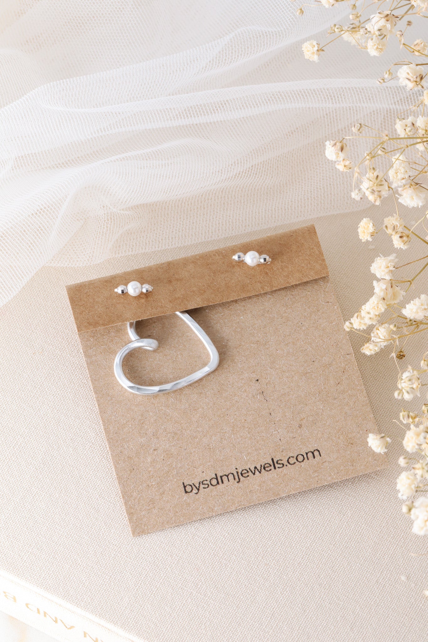 Heart Earring Jackets • Handmade Mix & Match Jewelry • Minimalist Earrings • BySDM Jewels