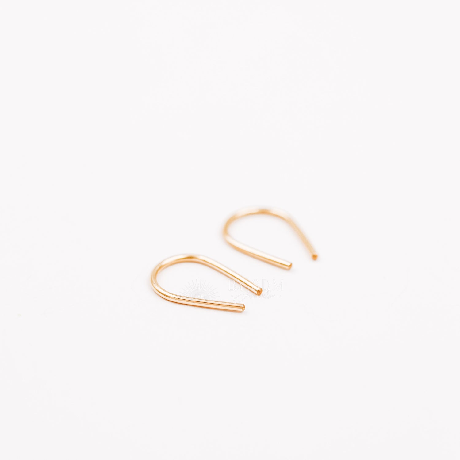 Gold Arc Earrings • Gold Filled Earrings • Gold U Earrings • Minimalist Earrings • Dainty Earrings • Open Hoop Earrings • Silver Earrings
