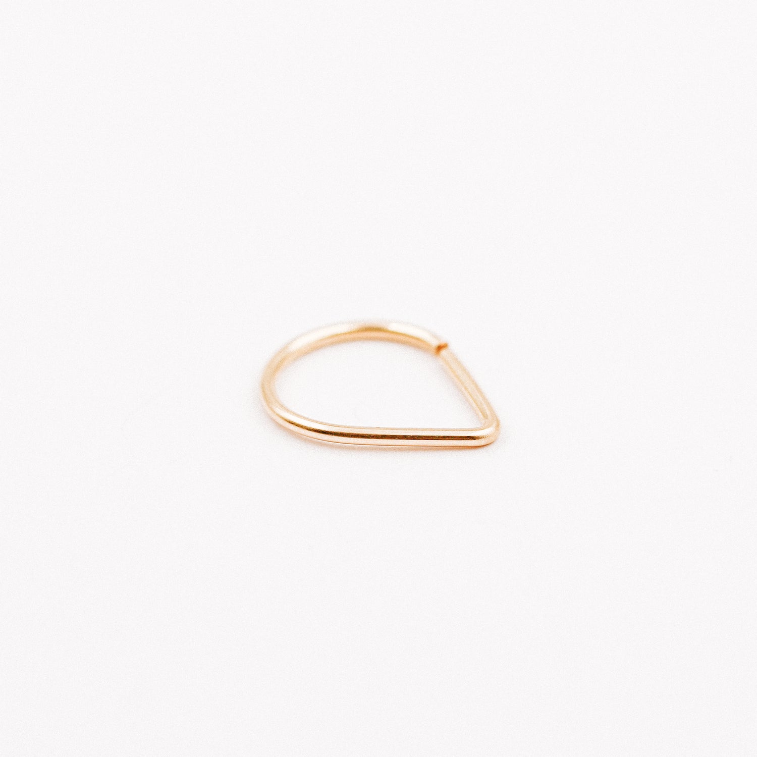 Teardrop Septum Ring • Chevron Septum Ring • 16ga 18ga 20ga 8mm or 10mm • Endless Nose Ring • Septum Triangle Piercing • BYSDMJEWELS
