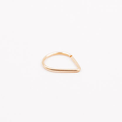Teardrop Septum Ring • Chevron Septum Ring • 16ga 18ga 20ga 8mm or 10mm • Endless Nose Ring • Septum Triangle Piercing • BYSDMJEWELS