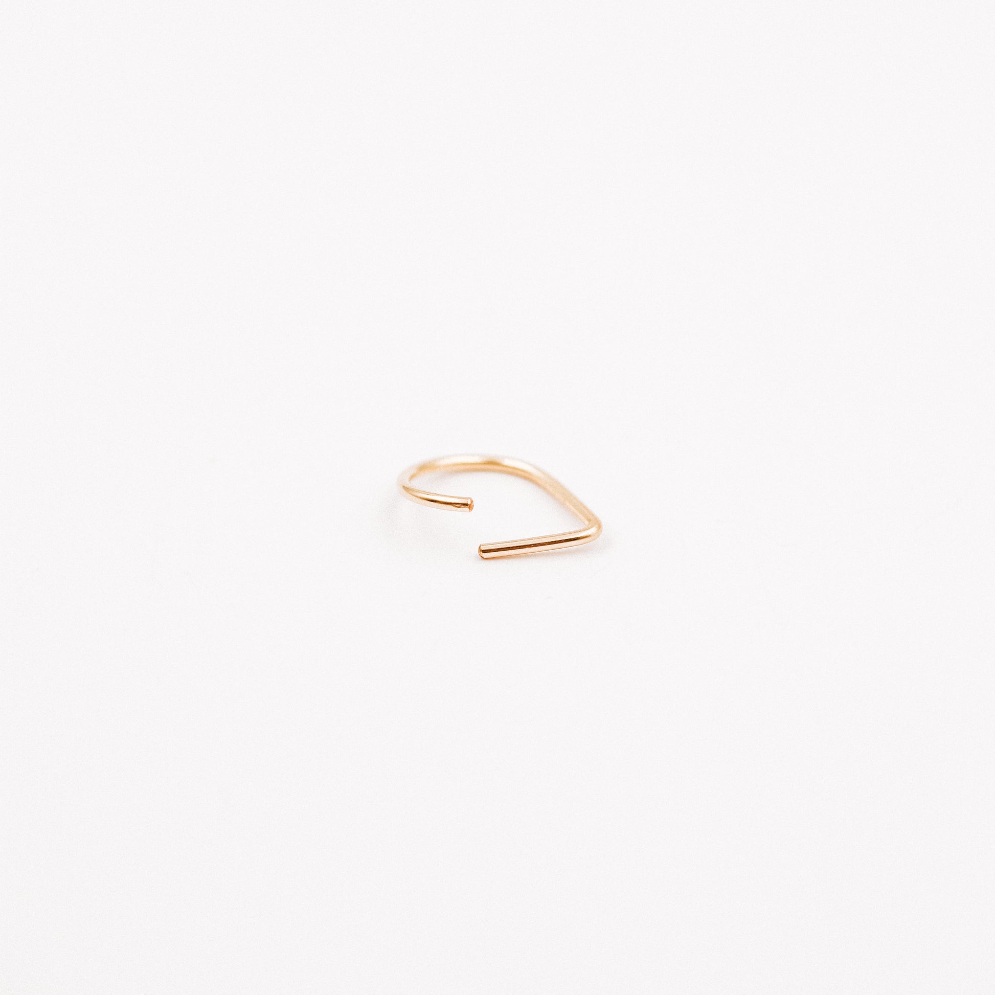 Teardrop Septum Ring • Chevron Septum Ring • 16ga 18ga 20ga 8mm or 10mm • Endless Nose Ring • Septum Triangle Piercing • BYSDMJEWELS