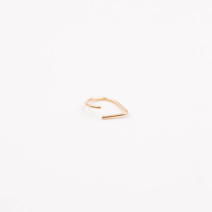 Teardrop Septum Ring • Chevron Septum Ring • 16ga 18ga 20ga 8mm or 10mm • Endless Nose Ring • Septum Triangle Piercing • BYSDMJEWELS