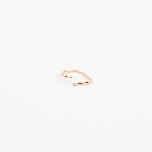 Teardrop Septum Ring • Chevron Septum Ring • 16ga 18ga 20ga 8mm or 10mm • Endless Nose Ring • Septum Triangle Piercing • BYSDMJEWELS