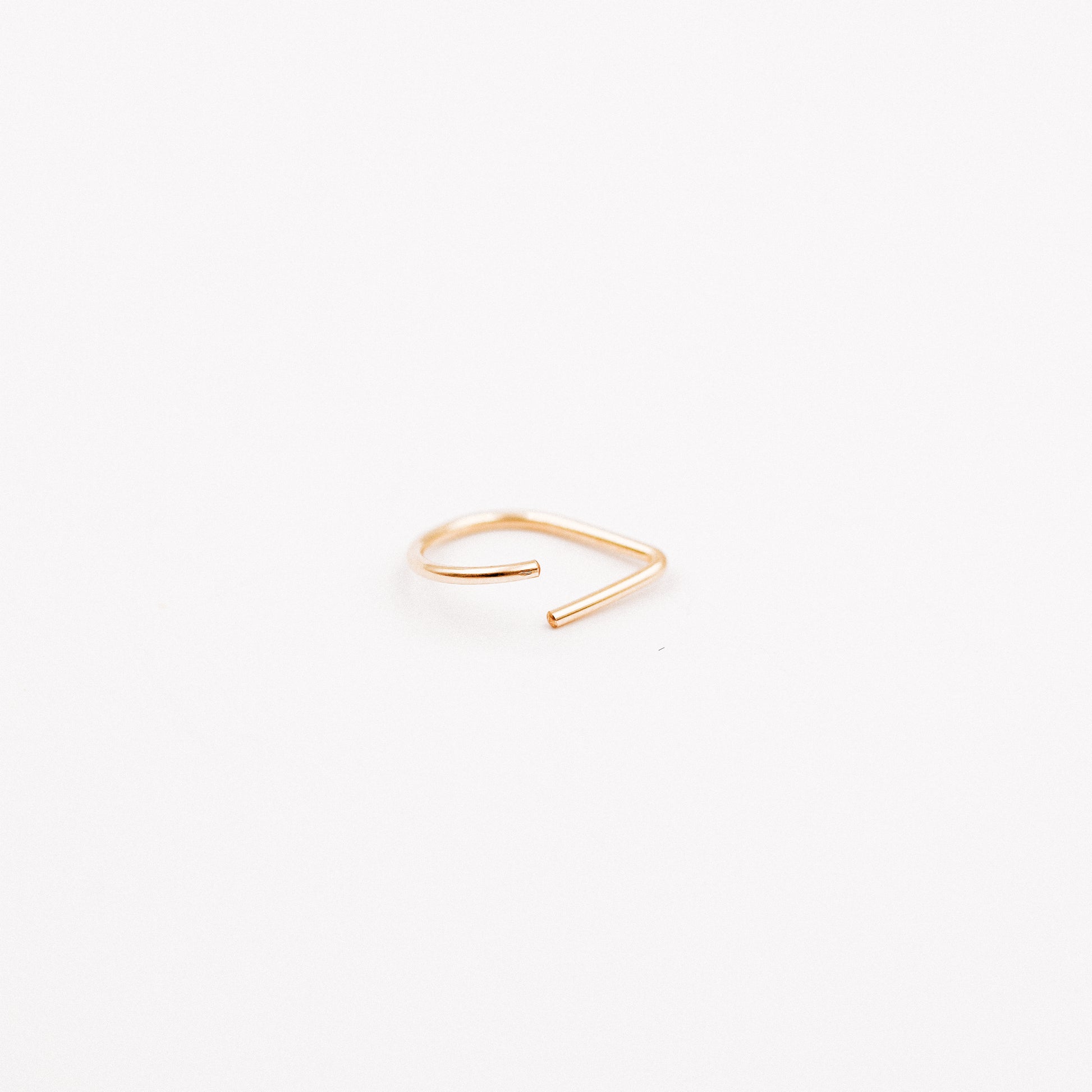 Teardrop Septum Ring • Chevron Septum Ring • 16ga 18ga 20ga 8mm or 10mm • Endless Nose Ring • Septum Triangle Piercing • BYSDMJEWELS