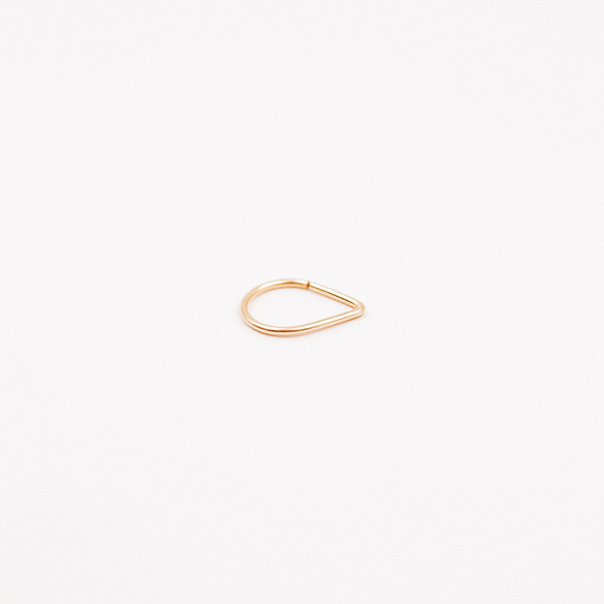 Teardrop Septum Ring • Chevron Septum Ring • 16ga 18ga 20ga 8mm or 10mm • Endless Nose Ring • Septum Triangle Piercing • BYSDMJEWELS
