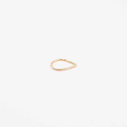 Teardrop Septum Ring • Chevron Septum Ring • 16ga 18ga 20ga 8mm or 10mm • Endless Nose Ring • Septum Triangle Piercing • BYSDMJEWELS