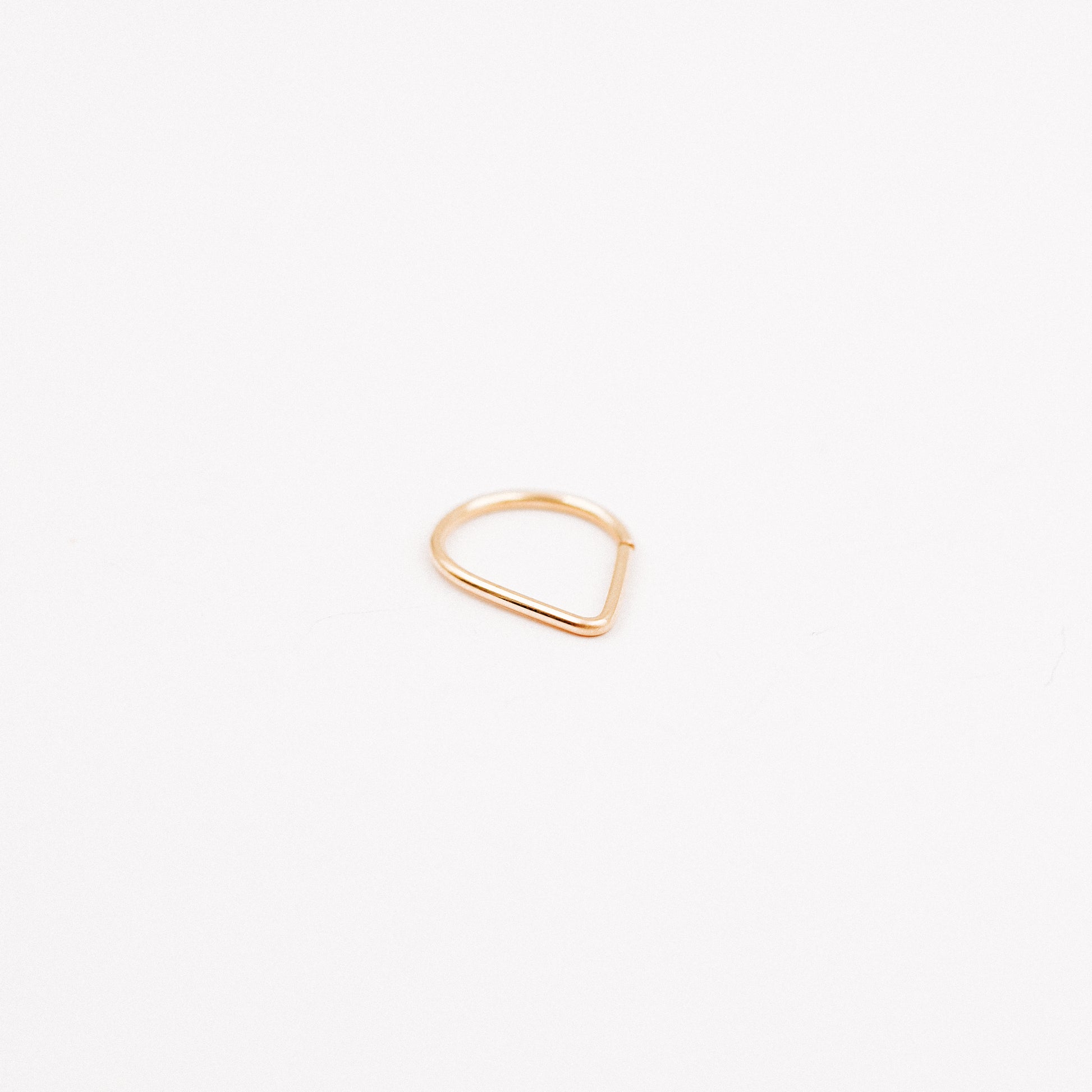 Teardrop Septum Ring • Chevron Septum Ring • 16ga 18ga 20ga 8mm or 10mm • Endless Nose Ring • Septum Triangle Piercing • BYSDMJEWELS