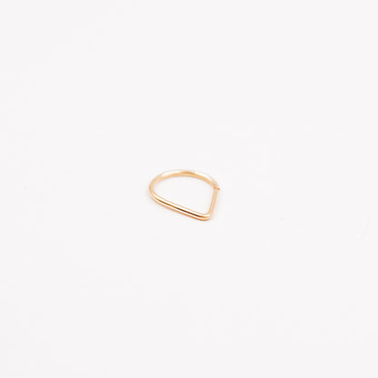 Teardrop Septum Ring • Chevron Septum Ring • 16ga 18ga 20ga 8mm or 10mm • Endless Nose Ring • Septum Triangle Piercing • BYSDMJEWELS