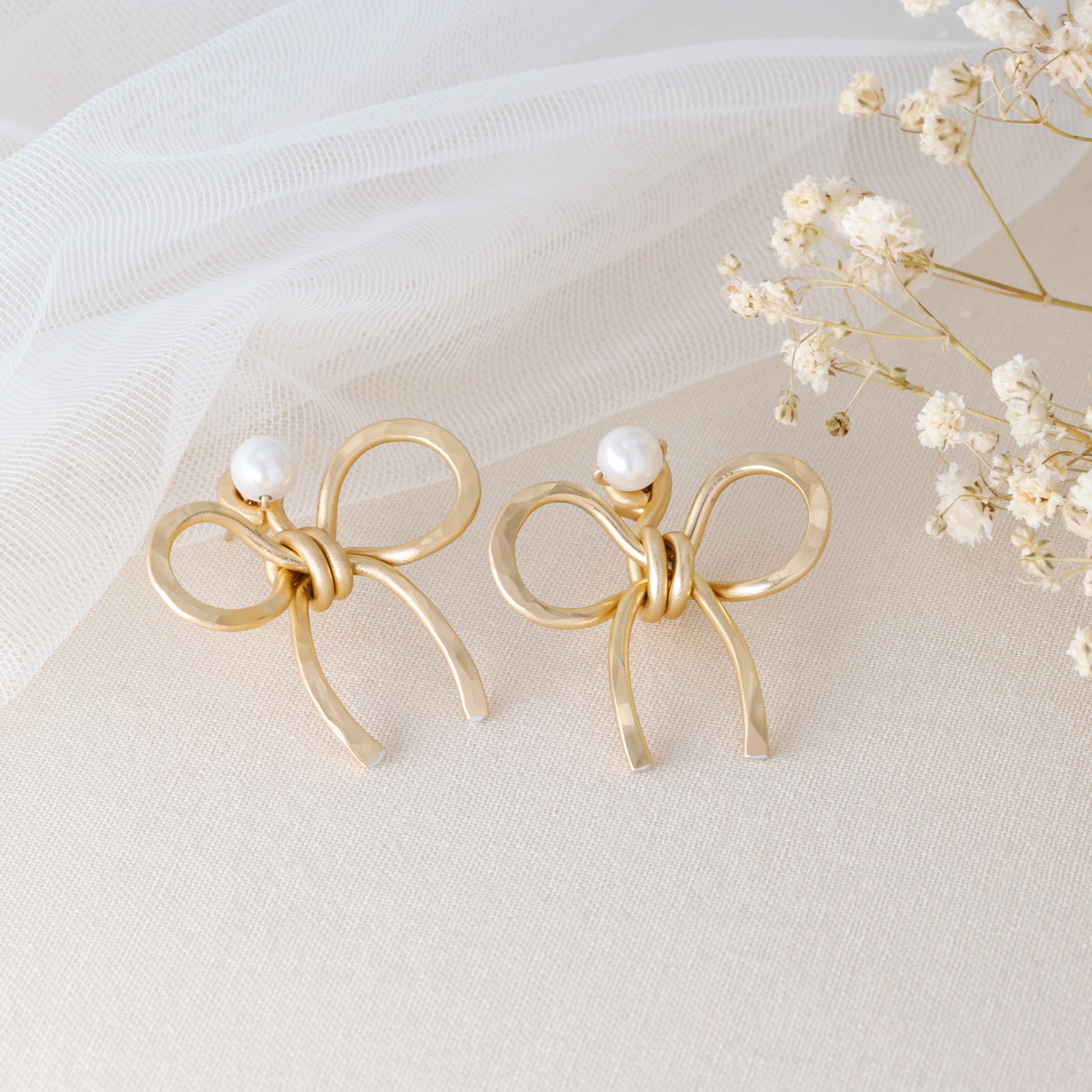 Bow Earring Jackets – Sterling Silver Studs, Lightweight Statement Jewelry