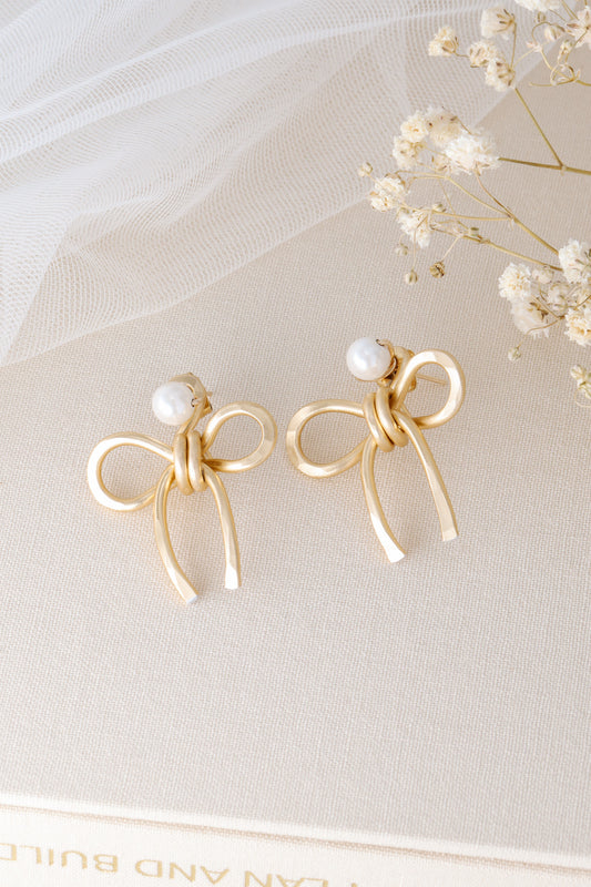 Bow Earring Jackets – Sterling Silver Studs, Lightweight Statement Jewelry