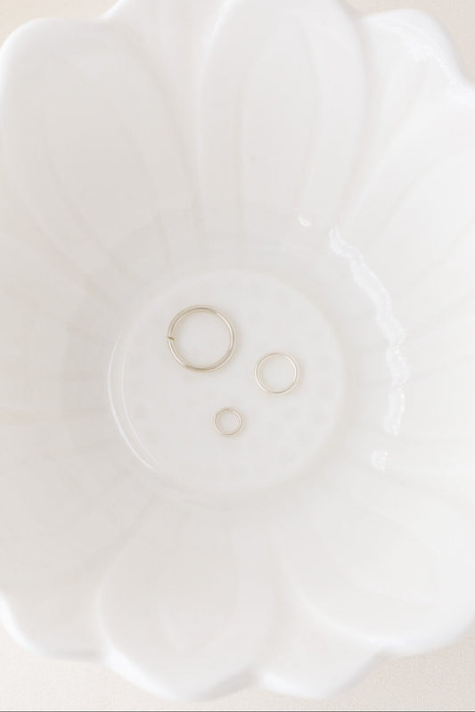 Diamond Cut Helix Hoop - Tiny Cartilage Earring - Endless Ring Hoops