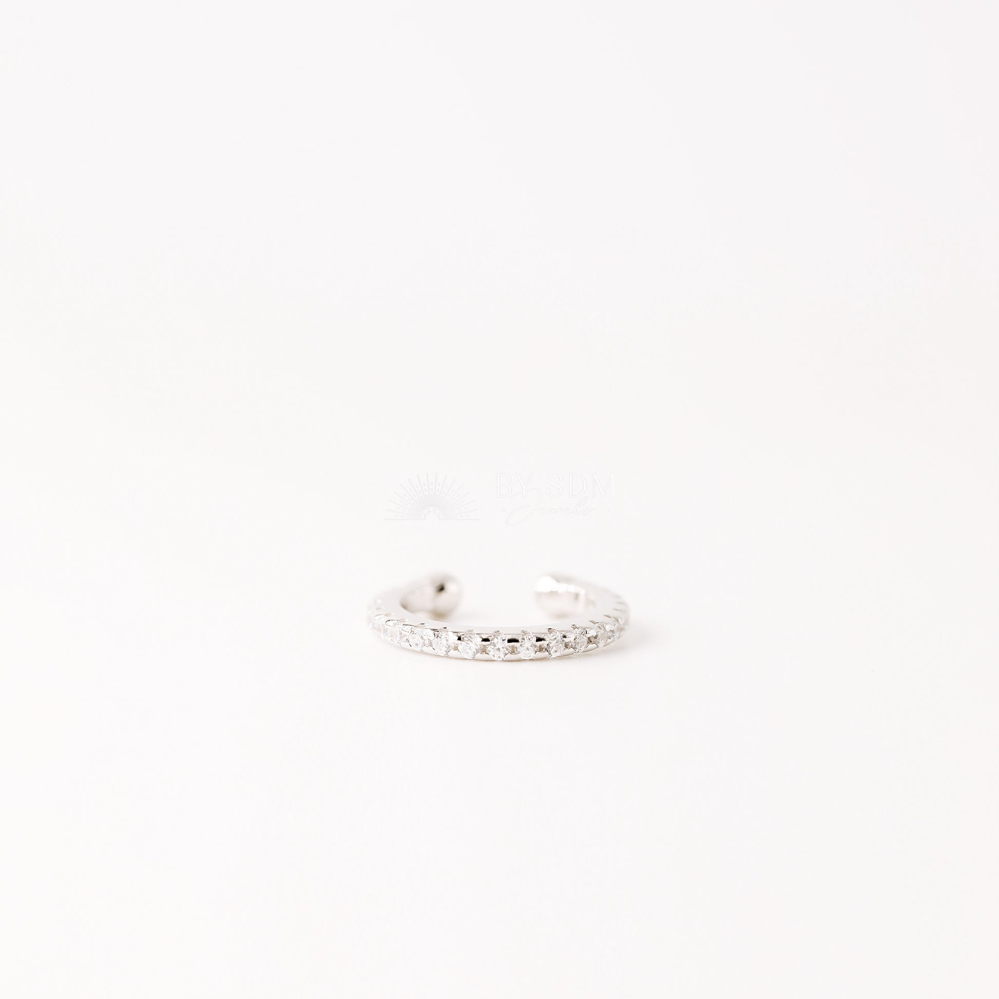 CZ Stone Ear Cuff • No Piercing is Needed • Gold, Silver, Rose Gold • BYSDMJEWELS