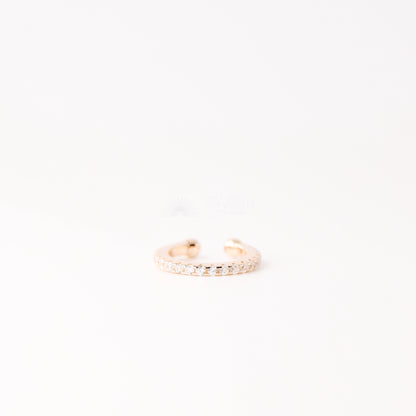 CZ Stone Ear Cuff • No Piercing is Needed • Gold, Silver, Rose Gold • BYSDMJEWELS