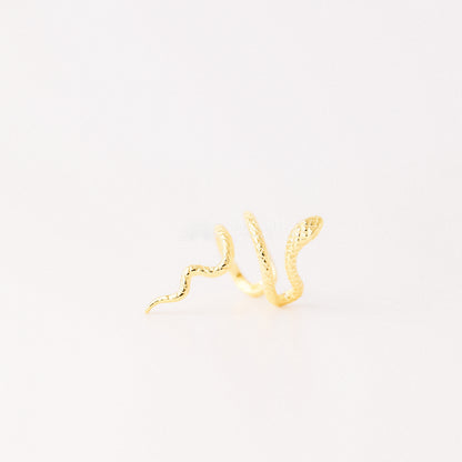 Serpent Cuff • Snake Ear Cuff Earrings • Gold, Silver • BYSDMJEWELS