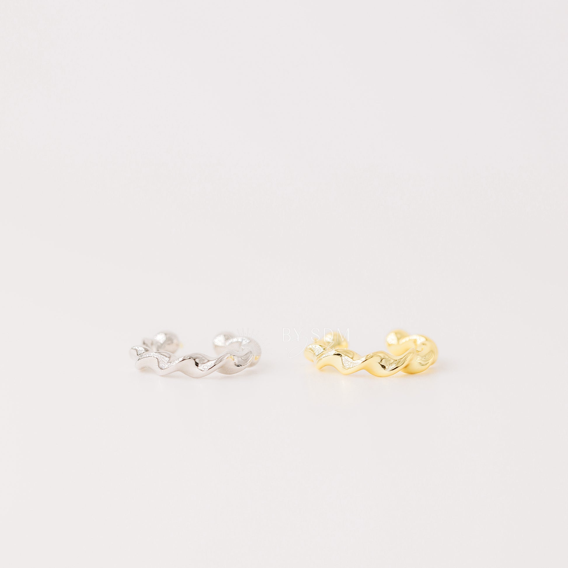 Twisted Ear Cuff • No Piercing is Needed • Silver • Gold • BYSDMJEWELS