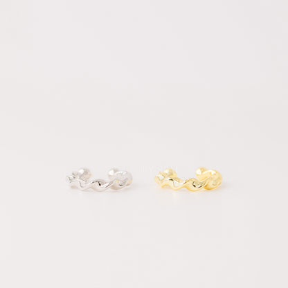 Twisted Ear Cuff • No Piercing is Needed • Silver • Gold • BYSDMJEWELS