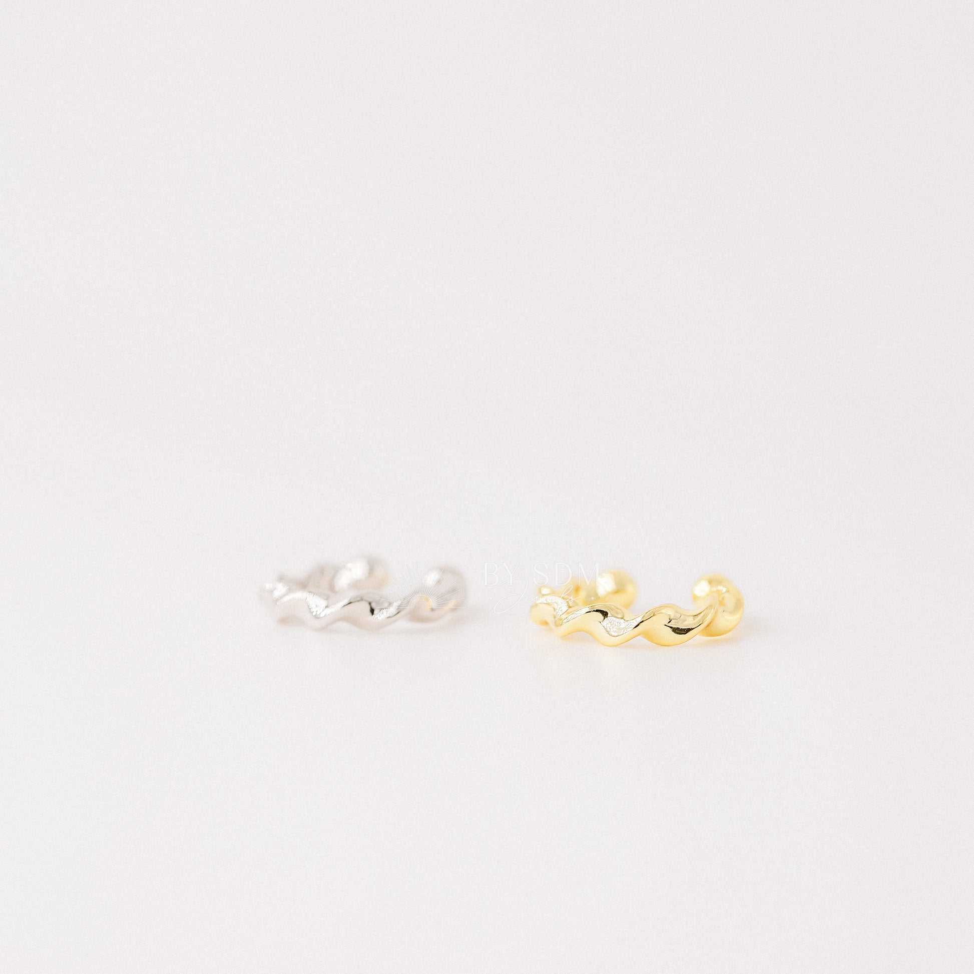 Twisted Ear Cuff • No Piercing is Needed • Silver • Gold • BYSDMJEWELS
