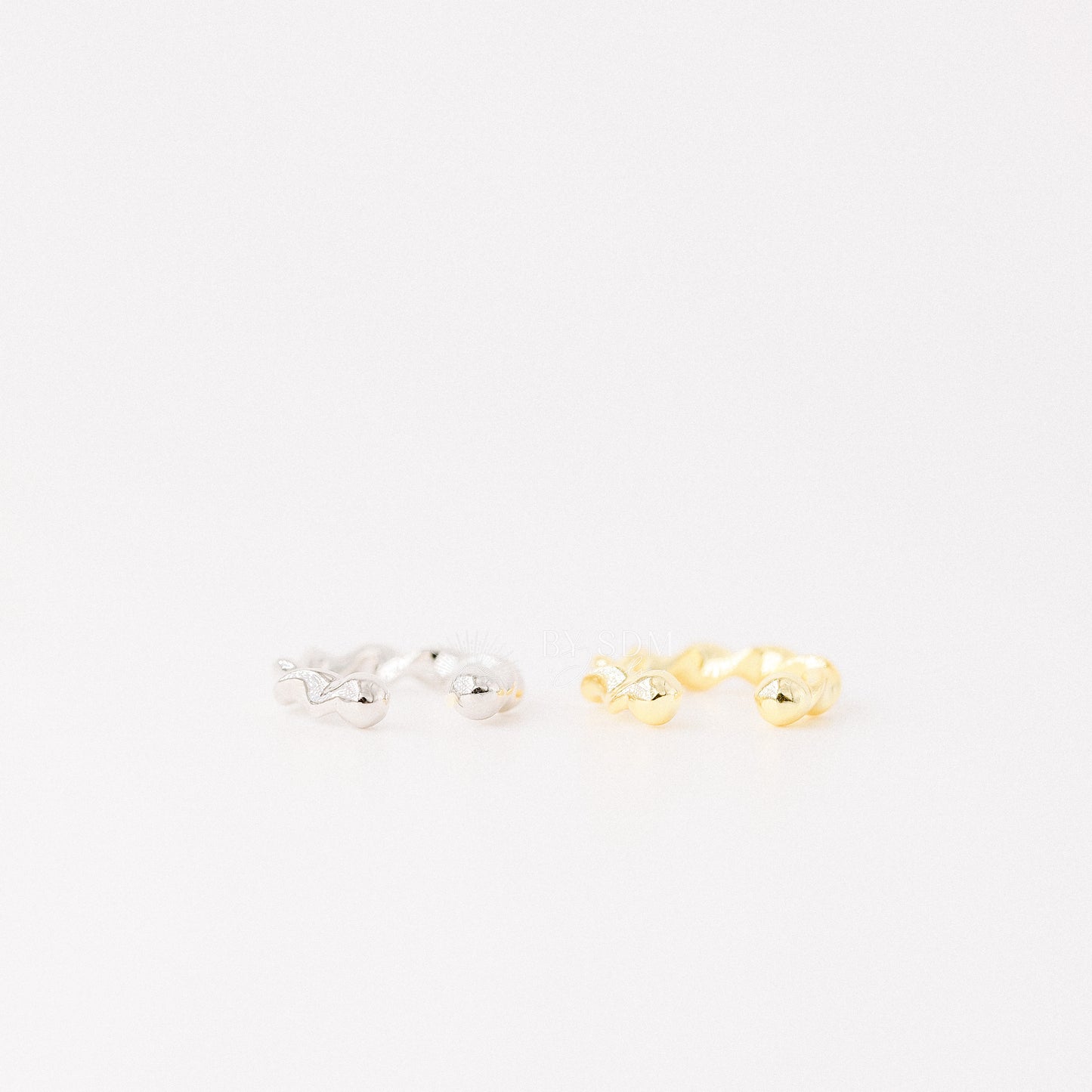 Twisted Ear Cuff • No Piercing is Needed • Silver • Gold • BYSDMJEWELS