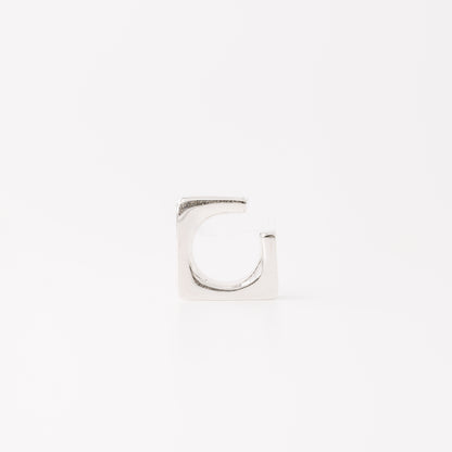 Square Large Band Ear Cuff • No Piercing is Needed • Gold, Silver
