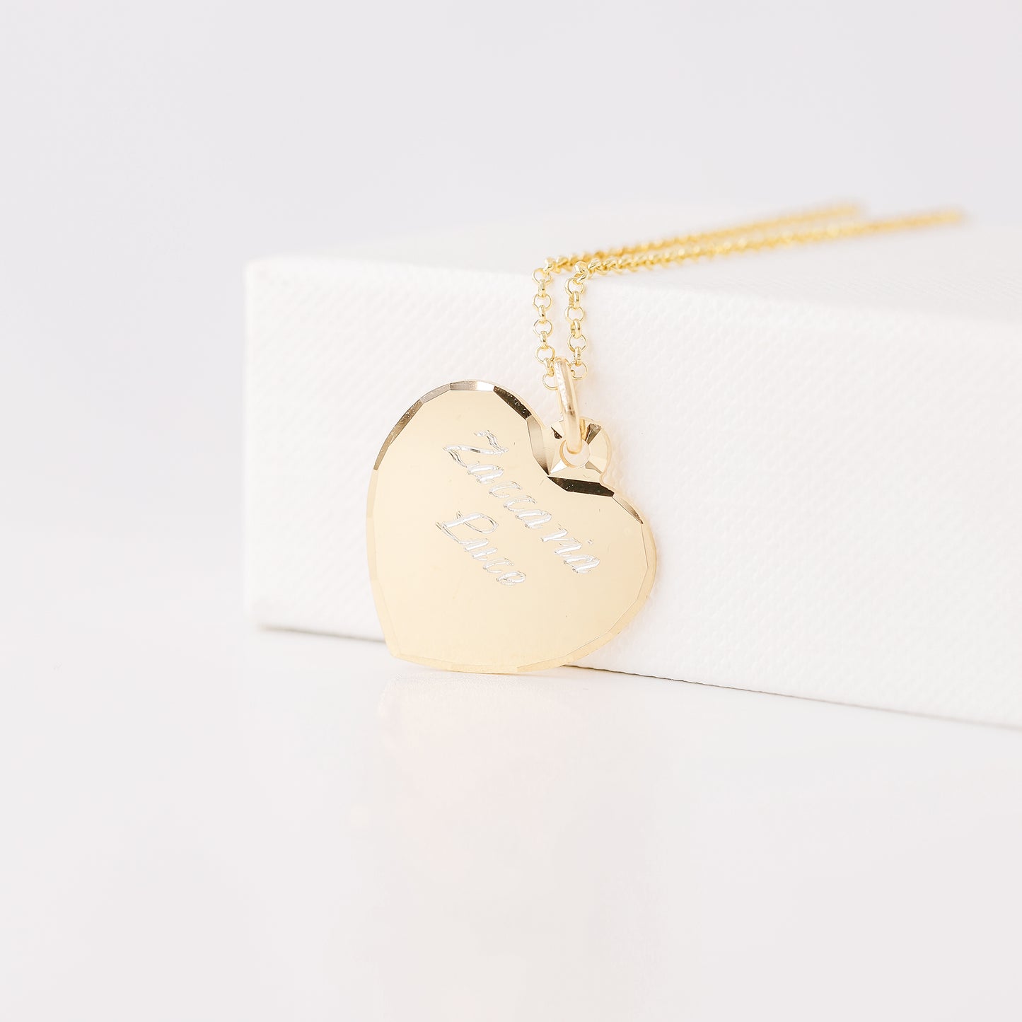 Gold Heart Necklace, Heart Name Necklace, Love Necklace, Minimalist Heart Necklace, Mothers Day Gift, Lover Gift BYSDMJEWELS