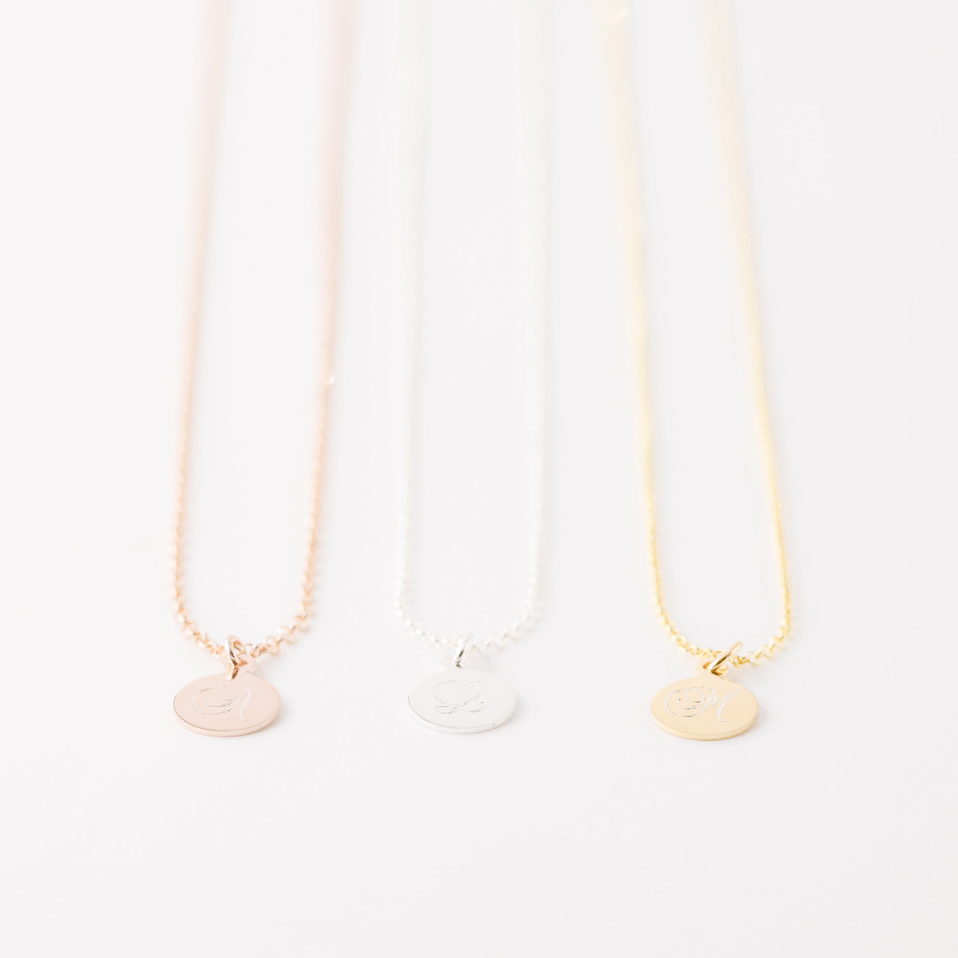 Personalized Sterling Silver Tag Name Necklace: Custom Initial Charm