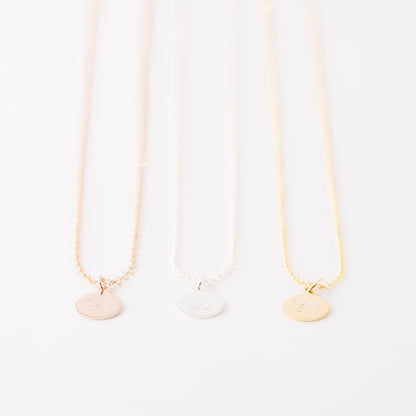 Personalized Sterling Silver Tag Name Necklace: Custom Initial Charm