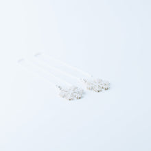 Load image into Gallery viewer, Snowflake Threader Earrings in Sterling Silver • Snow Flake Threaders • Long Threaders • Silver, Gold or Rose Gold • BYSDMJEWELS
