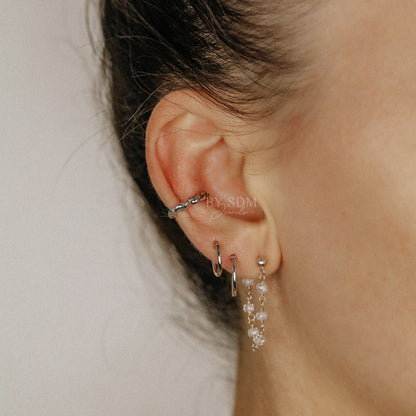 Twisted Ear Cuff • No Piercing is Needed • Silver • Gold • BYSDMJEWELS
