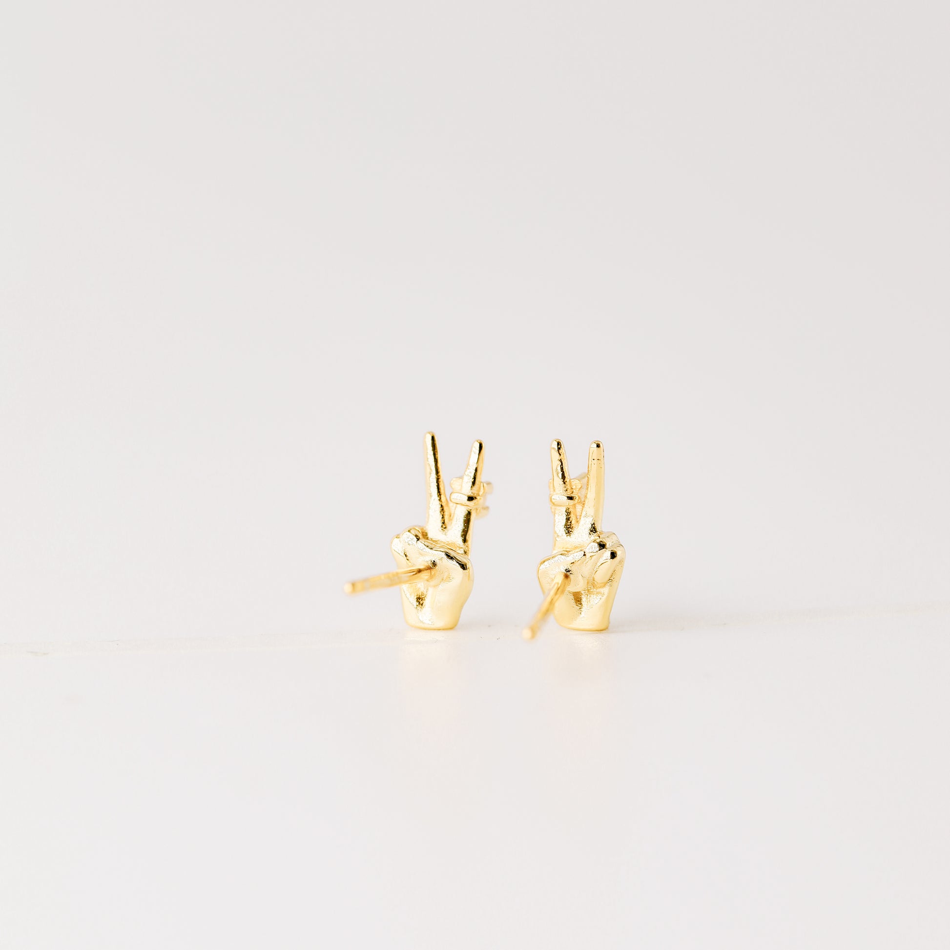 Victory Hand Earrings • V Earrings • Fighting • Peace Sign Earrings • Peace Fingers • Gift for Her • BYSDMJEWELS