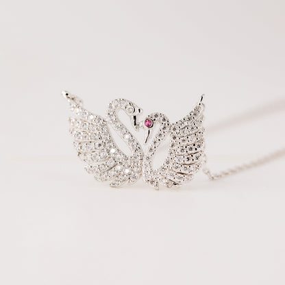 Two Swans Necklace