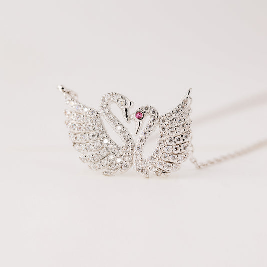 Two Swans Necklace