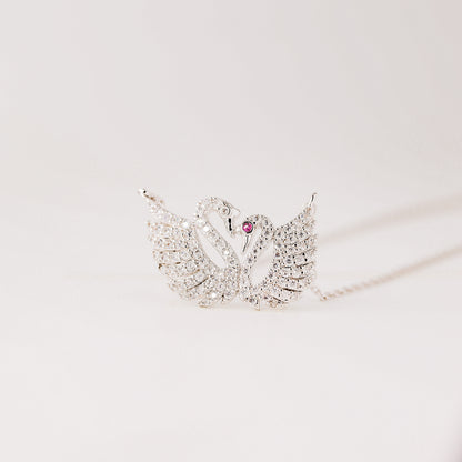 Two Swans Necklace