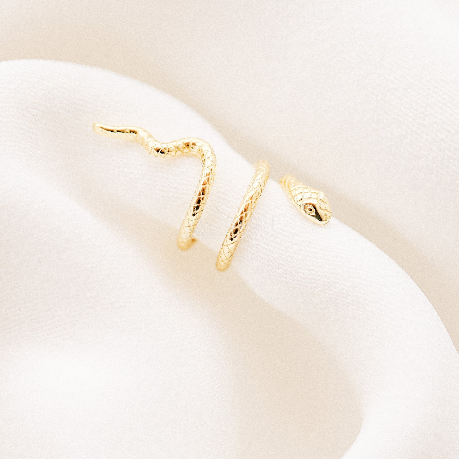 Serpent Cuff • Snake Ear Cuff Earrings • Gold, Silver • BYSDMJEWELS