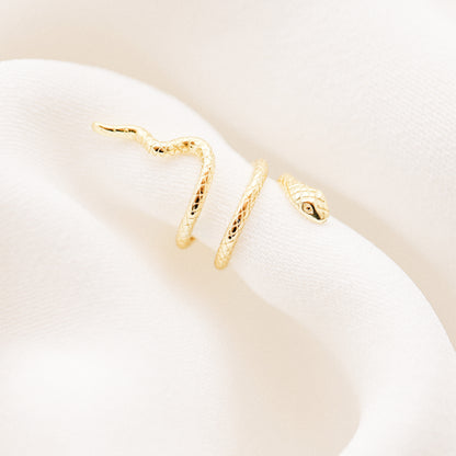Serpent Cuff • Snake Ear Cuff Earrings • Gold, Silver • BYSDMJEWELS