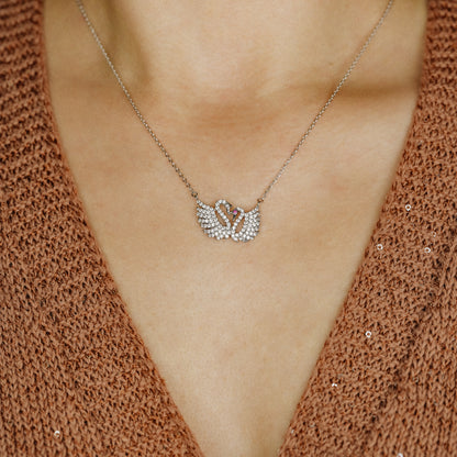 Two Swans Necklace