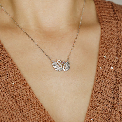 Two Swans Necklace