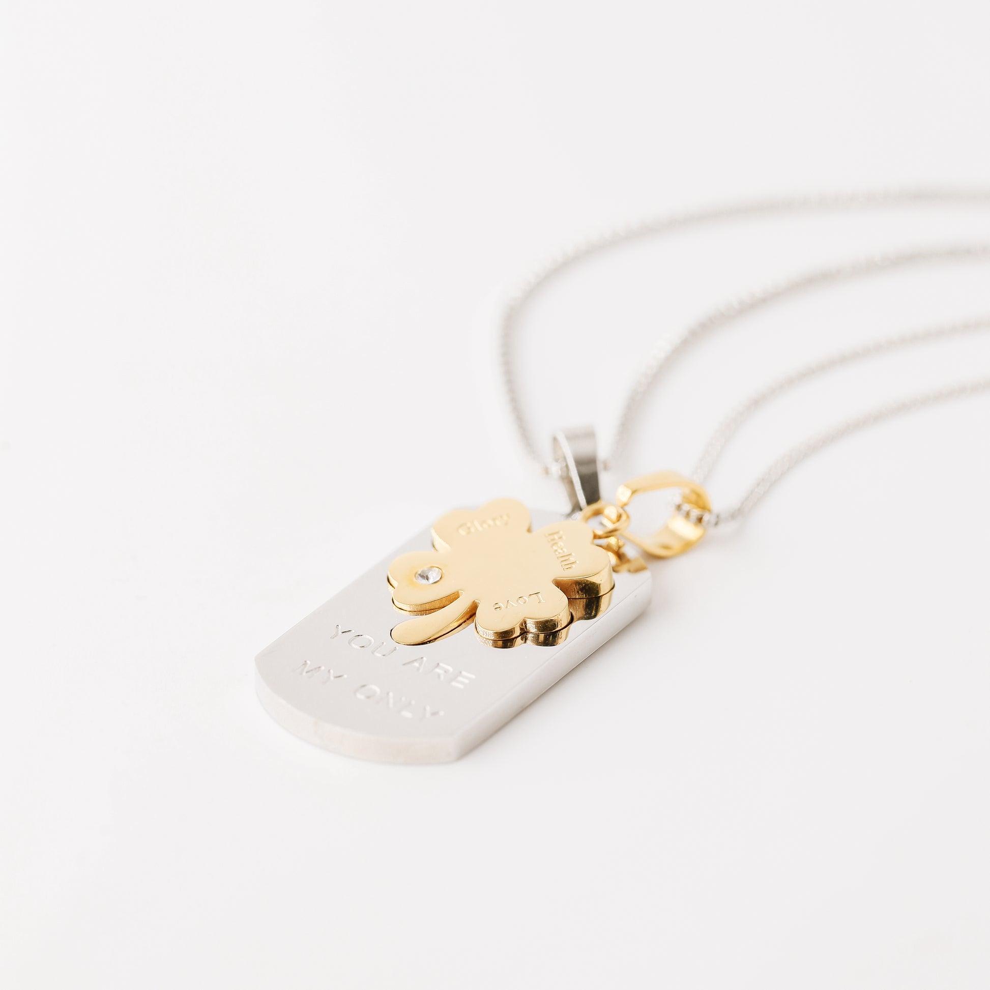 Friendship Necklace • Best Friend Necklace • Gift for Her • Best Friend Gift • BFF Gift • Matching Quatrefoil Necklace • BYSDMJEWELS
