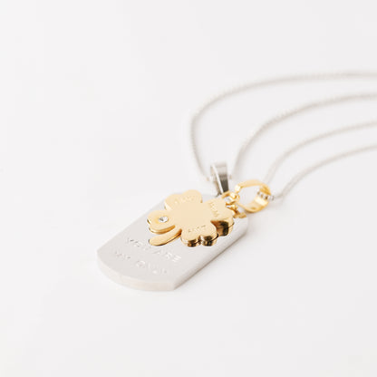 Friendship Necklace • Best Friend Necklace • Gift for Her • Best Friend Gift • BFF Gift • Matching Quatrefoil Necklace • BYSDMJEWELS