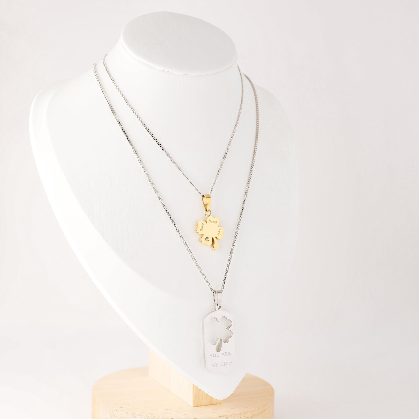 Friendship Necklace • Best Friend Necklace • Gift for Her • Best Friend Gift • BFF Gift • Matching Quatrefoil Necklace • BYSDMJEWELS