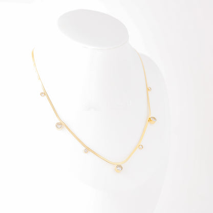 Gold Snake Chain Choker Necklace • Herringbone Chain Necklace • Thick Chain Necklace • Bold Chain Necklace Plain • BYSDMJEWELS