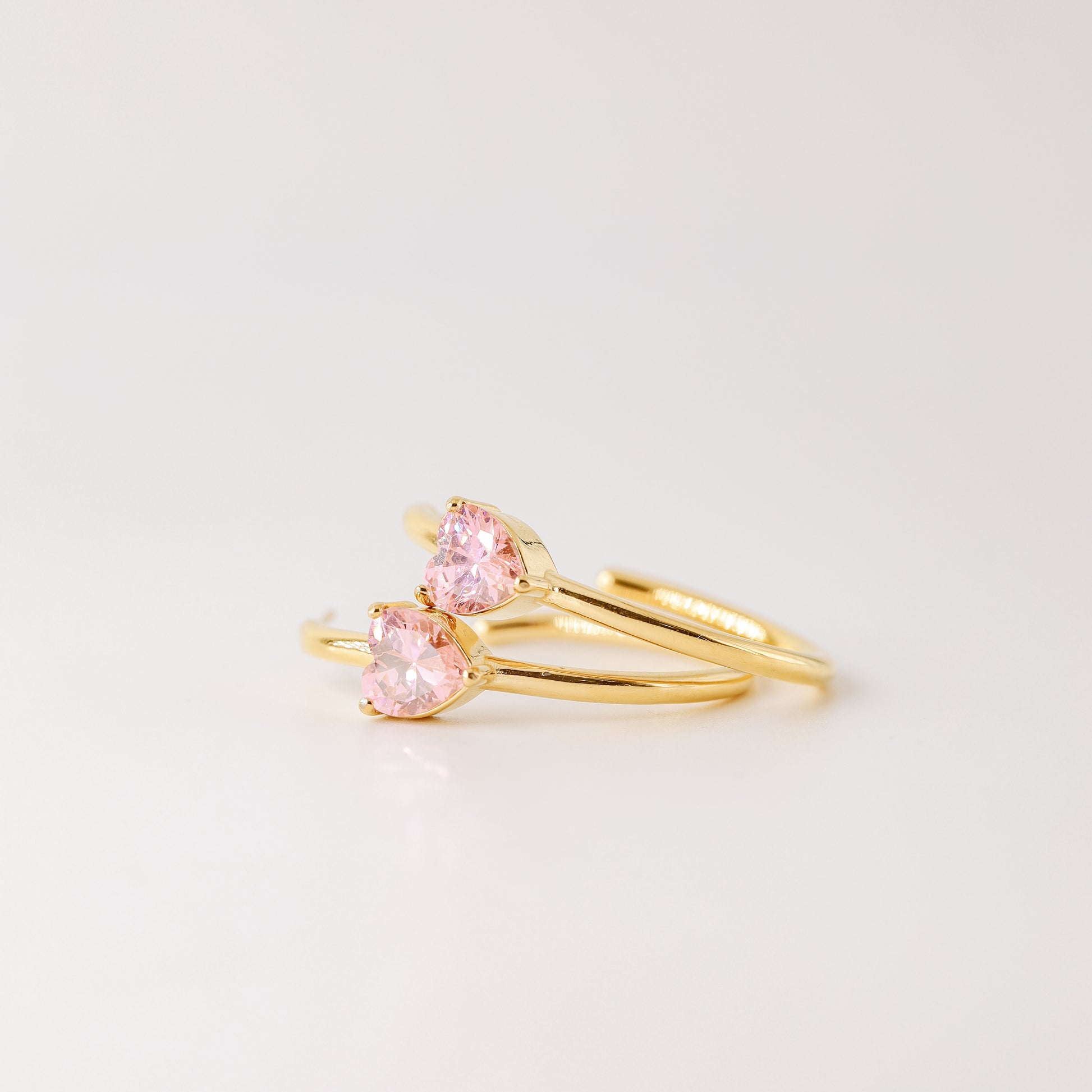 Diamond Heart Earrings • Love Heart Hoops Perfect for Stacking Earrings • Perfect Gift for Girlfriend • BYSDMJEWELS
