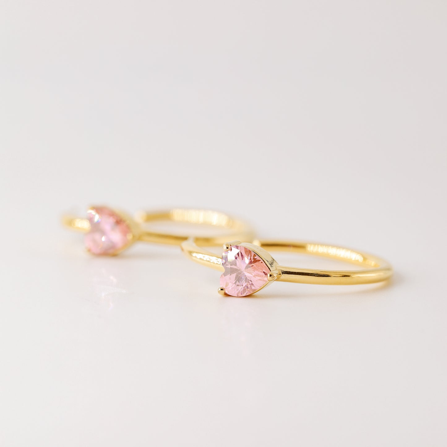 Diamond Heart Earrings • Love Heart Hoops Perfect for Stacking Earrings • Perfect Gift for Girlfriend • BYSDMJEWELS