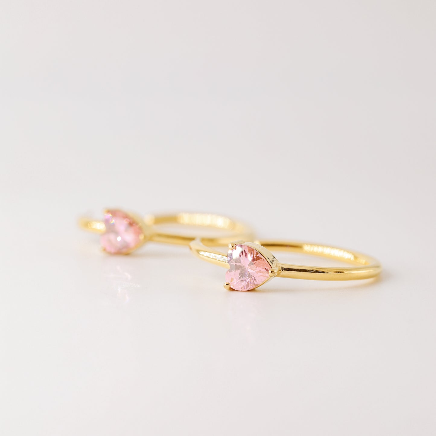 Diamond Heart Earrings • Love Heart Hoops Perfect for Stacking Earrings • Perfect Gift for Girlfriend • BYSDMJEWELS