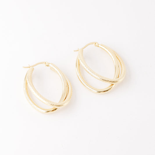 Gold Hoop Earrings • Large Big Hoop Earring • Circle Endless Huggie Hoop • Perfect Gift for Girlfriend • BYSDMJEWELS